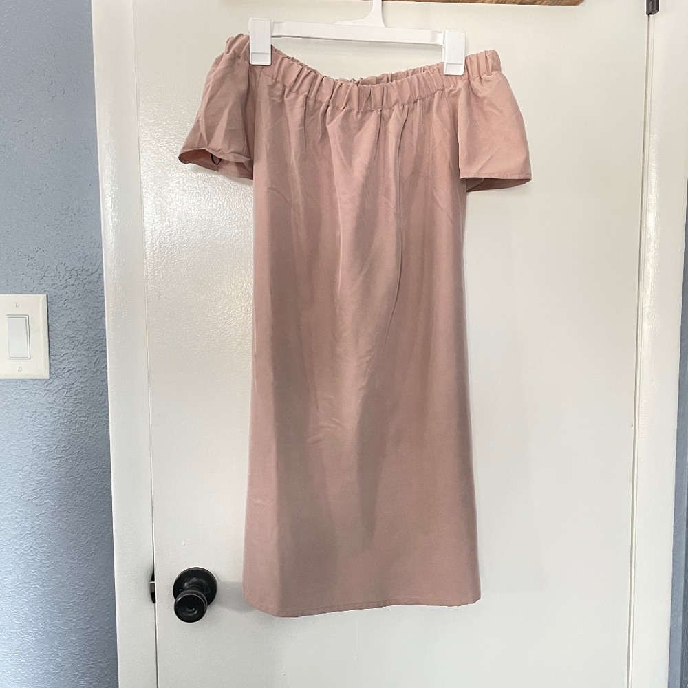 H&M Pink Off The Shoulder Dress Size 6